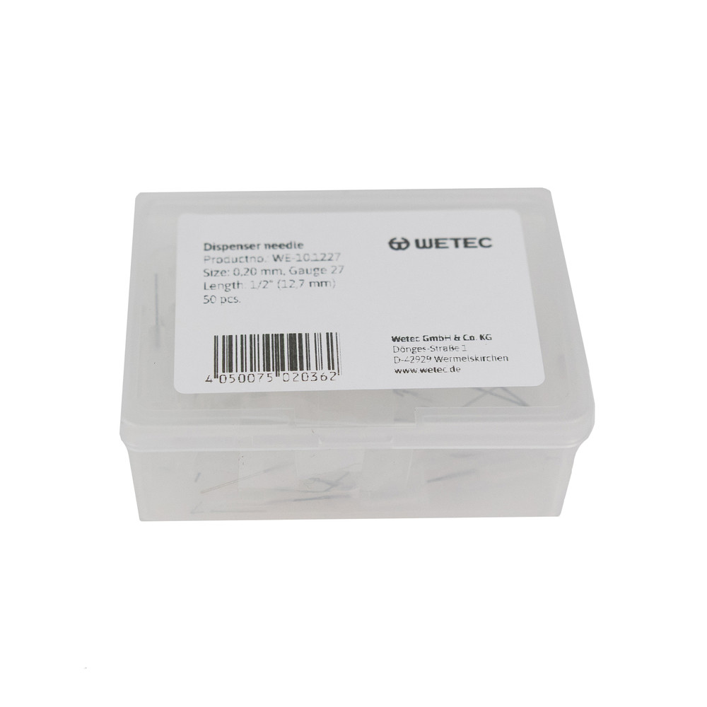WETEC Dosiernadel, gerade, 1/2", 0,21 mm / Gauge 27, transparent, Bild 3