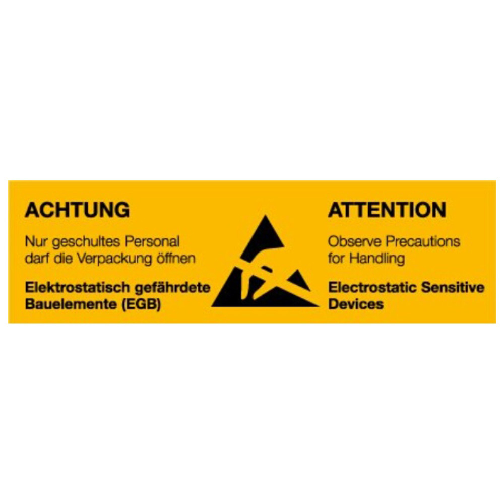 Warnschild, ESD