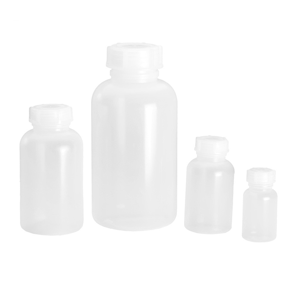 Weithalsflasche LD-PE, naturfarben, rund, 50 ml