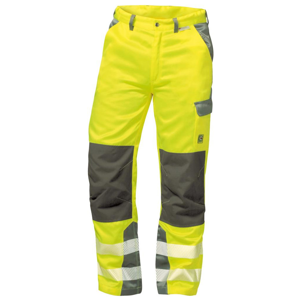 Warnbundhose Paris, Gr. 56, gelb/grau