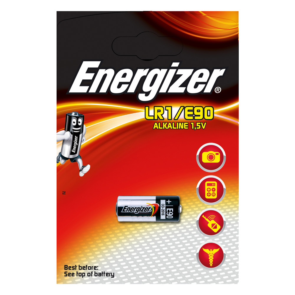 Alkaline Fotobatterie, E90/LR1, 1,5 V