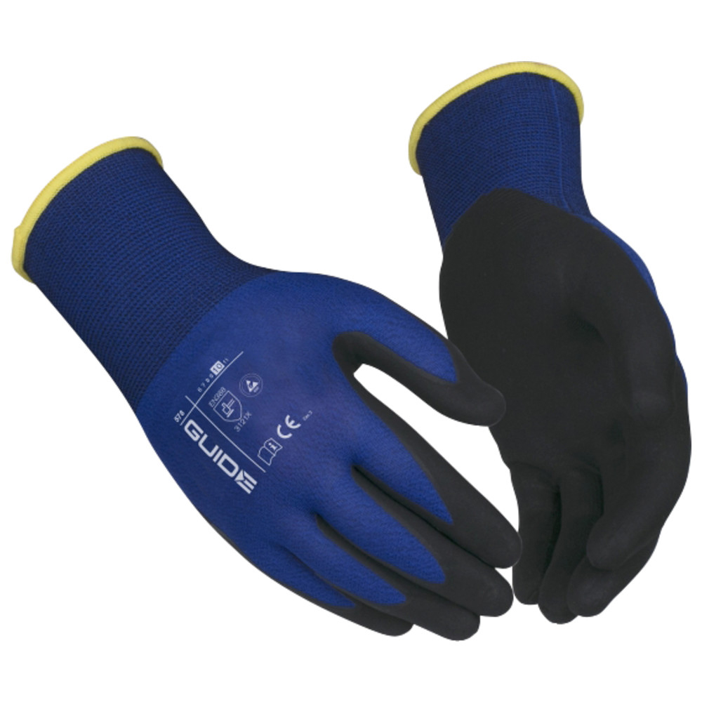 ESD-Schutzhandschuhe aus Nylon/Kohlefaser, Größe 6