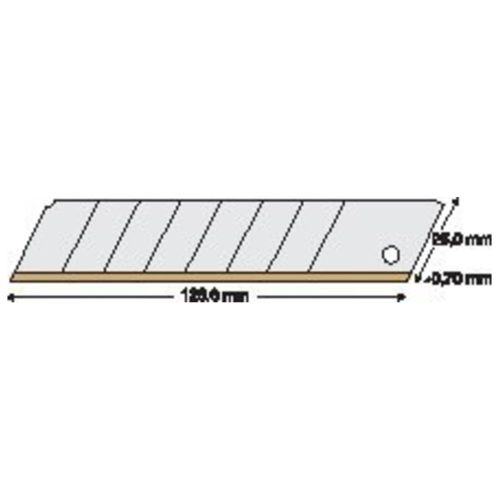Abbrechklinge TiN 25mm Pack a 10 Stück