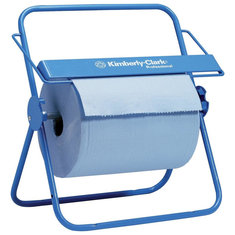 Wandhalter für Großrolle Metall blau