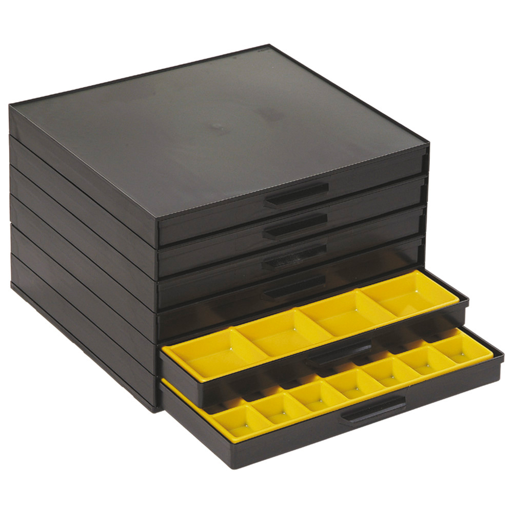 Schubladenschrank, ESD, Schubladen 6 Stück, 273 x 265 x 187 mm