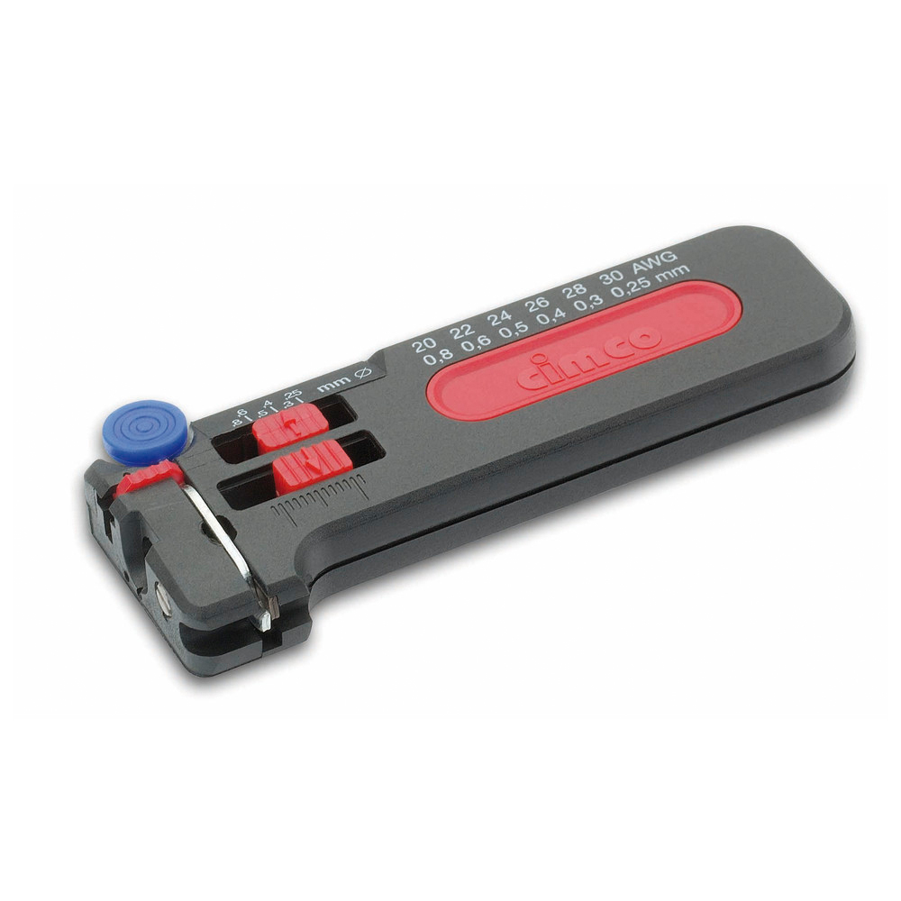 Präzisions-Abisolierer PWS, Plus, blauer Druckknopf 0,30 , 1,00 mm Ø 28 , 18 AWG