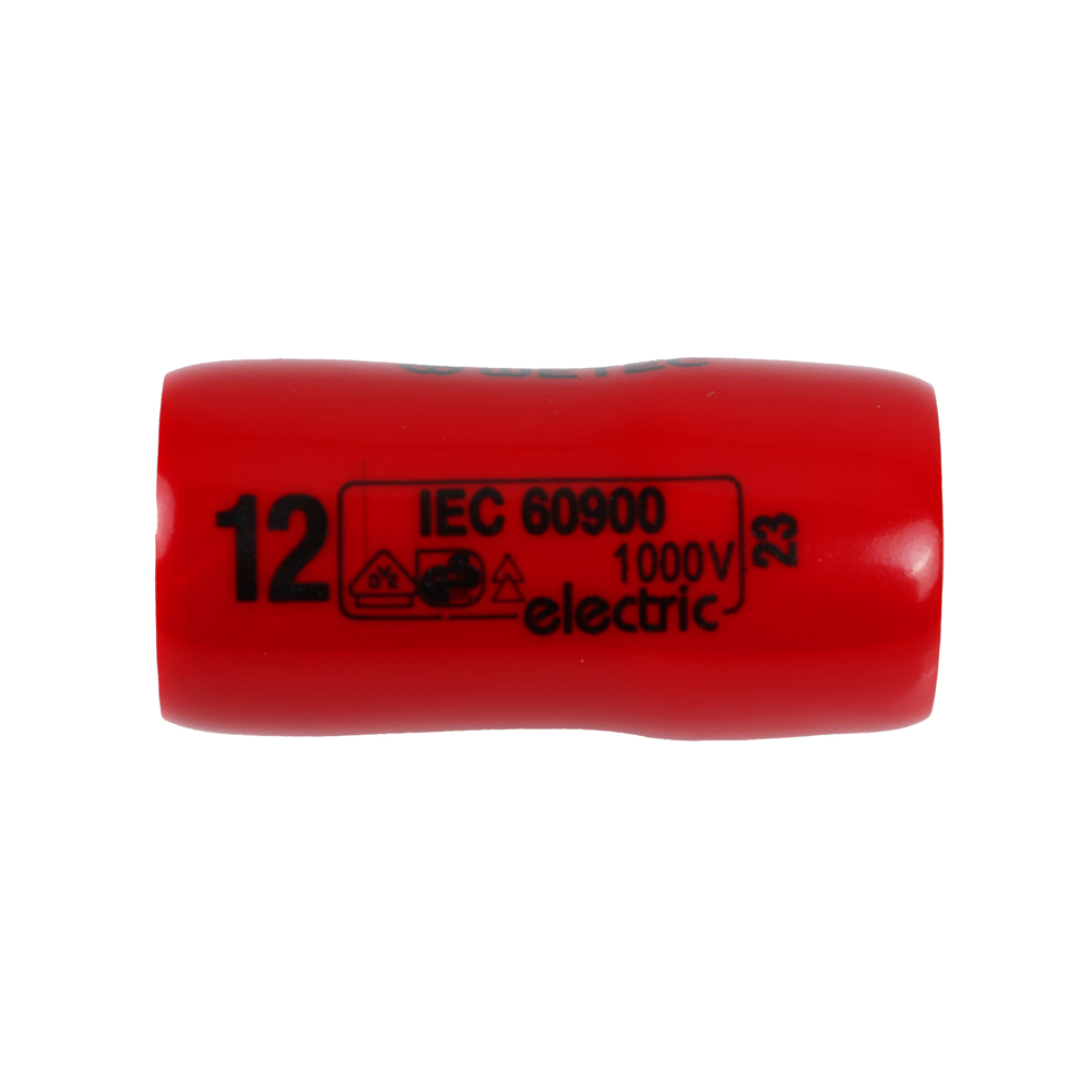 WETEC Sechskant-Steckschlüssel-Einsatz, 3/8", Größe 12 mm, 1000 V/VDE/GS, Bild 2