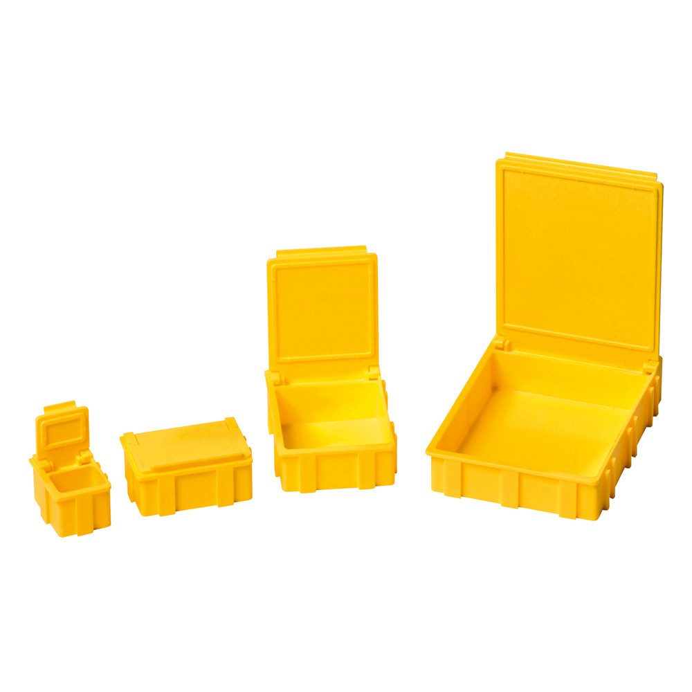 IDP-SMD-Klappbox, ESD, 16 x 12 x 15 mm, klein, gelb