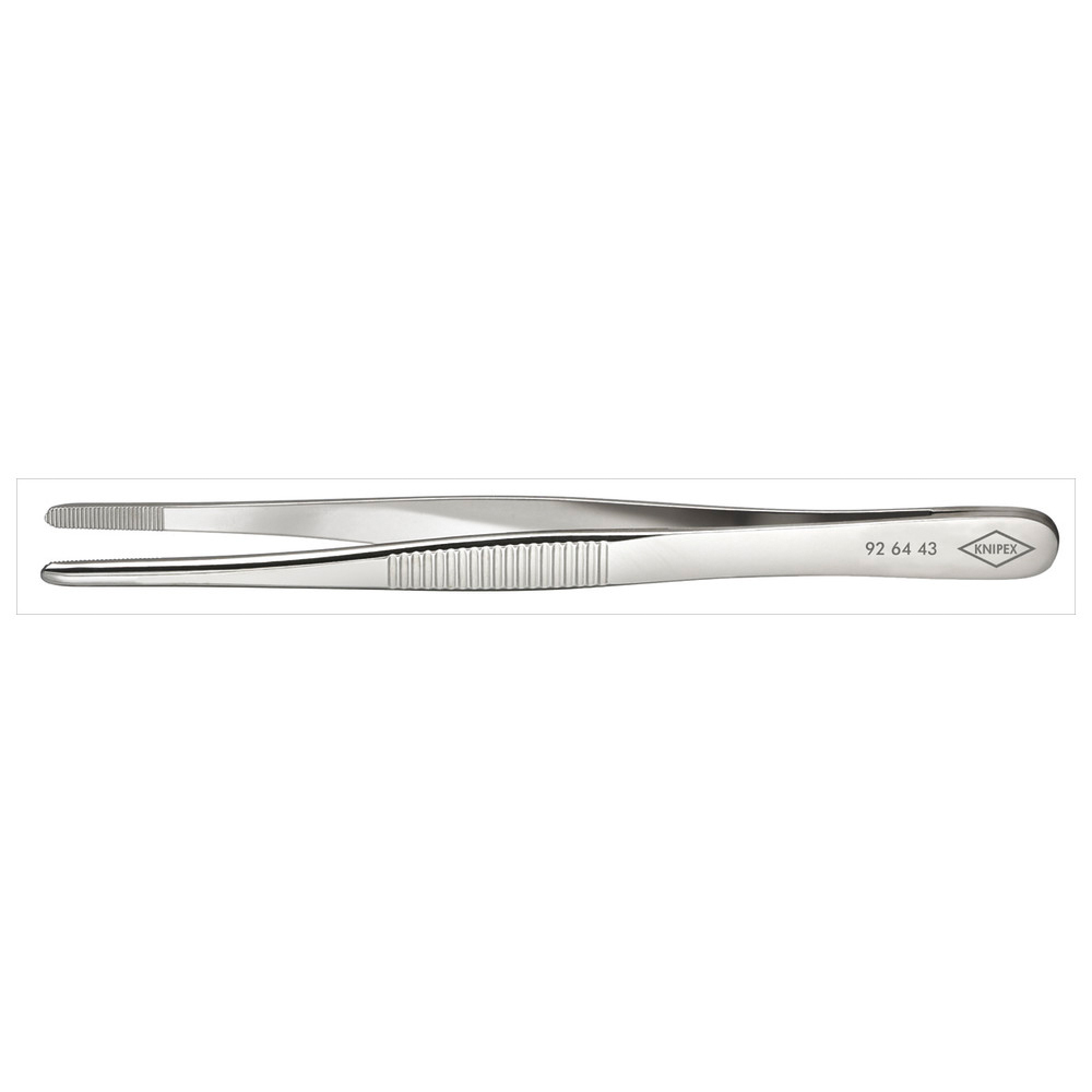 Präzisions-Pinzette rund 3 mm 120 mm vernickelt