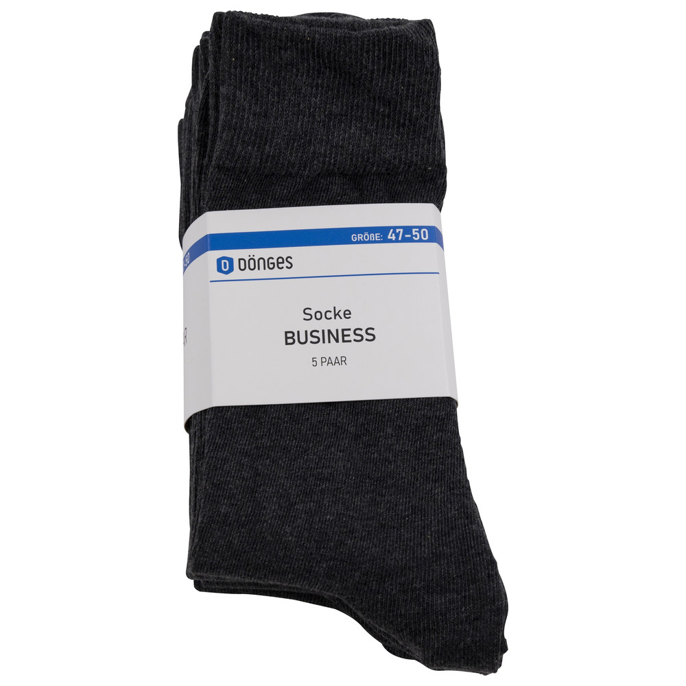Dönges Baumwollsocke Business, grau, Größe 47-50
