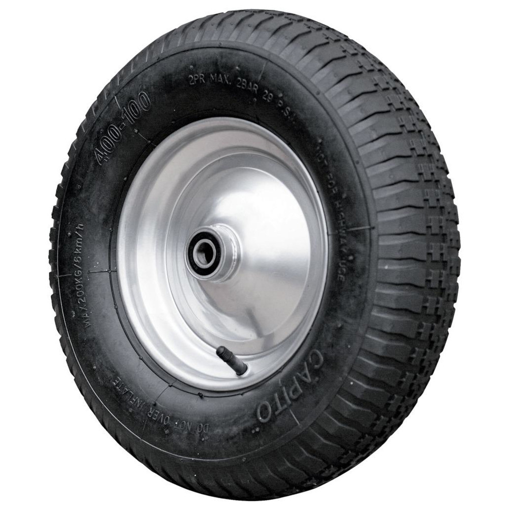 Luftrad 400/100 mit Kugelmit 17 mm Schraubachse