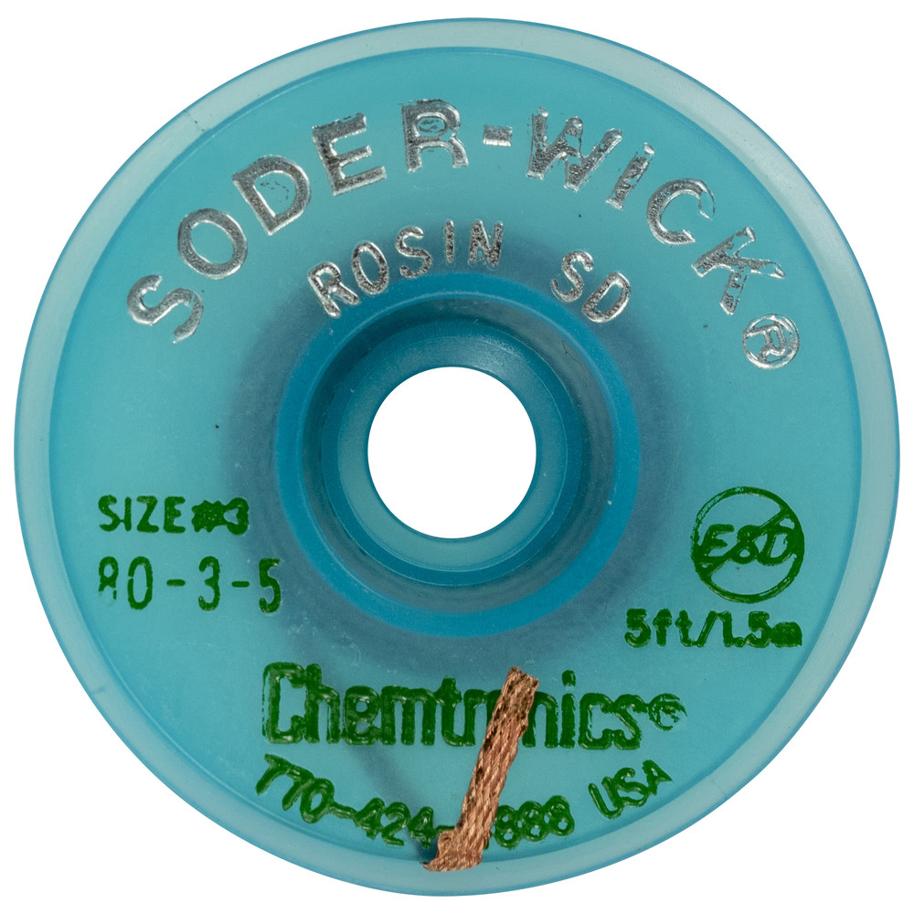 Chemtronics Soder-Wick-Rosin Entlötlitze, 2,8 mm, 1,5 m