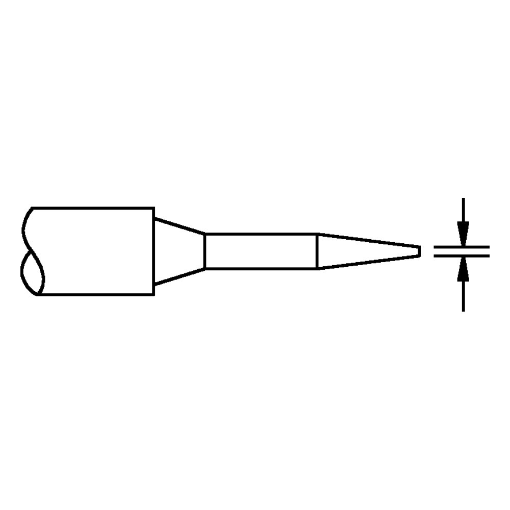 Lötspitze, für TD-100, 1124-0001/Ø 0,8 mm, konisch