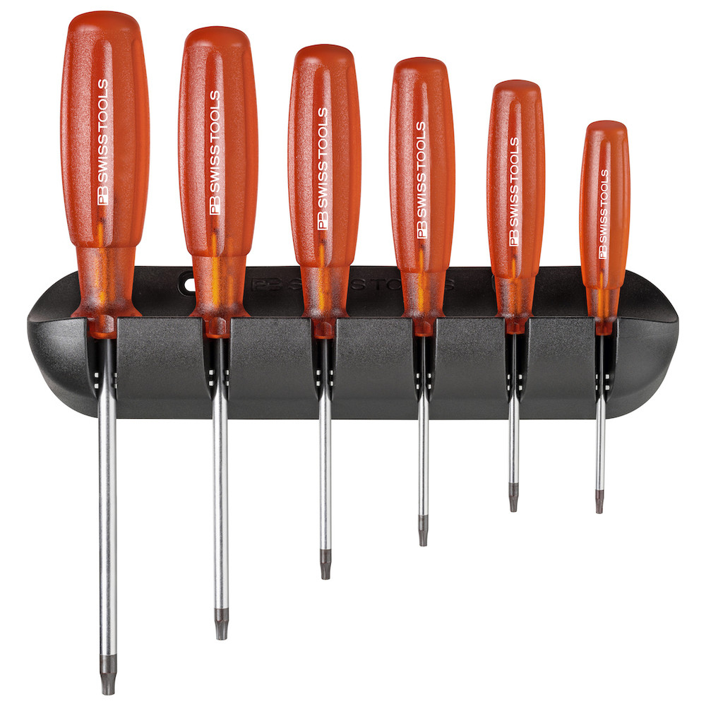 Schraubendreher-Satz 6-teilig Torx im Wandhalter Multicraft PB Swiss Tools