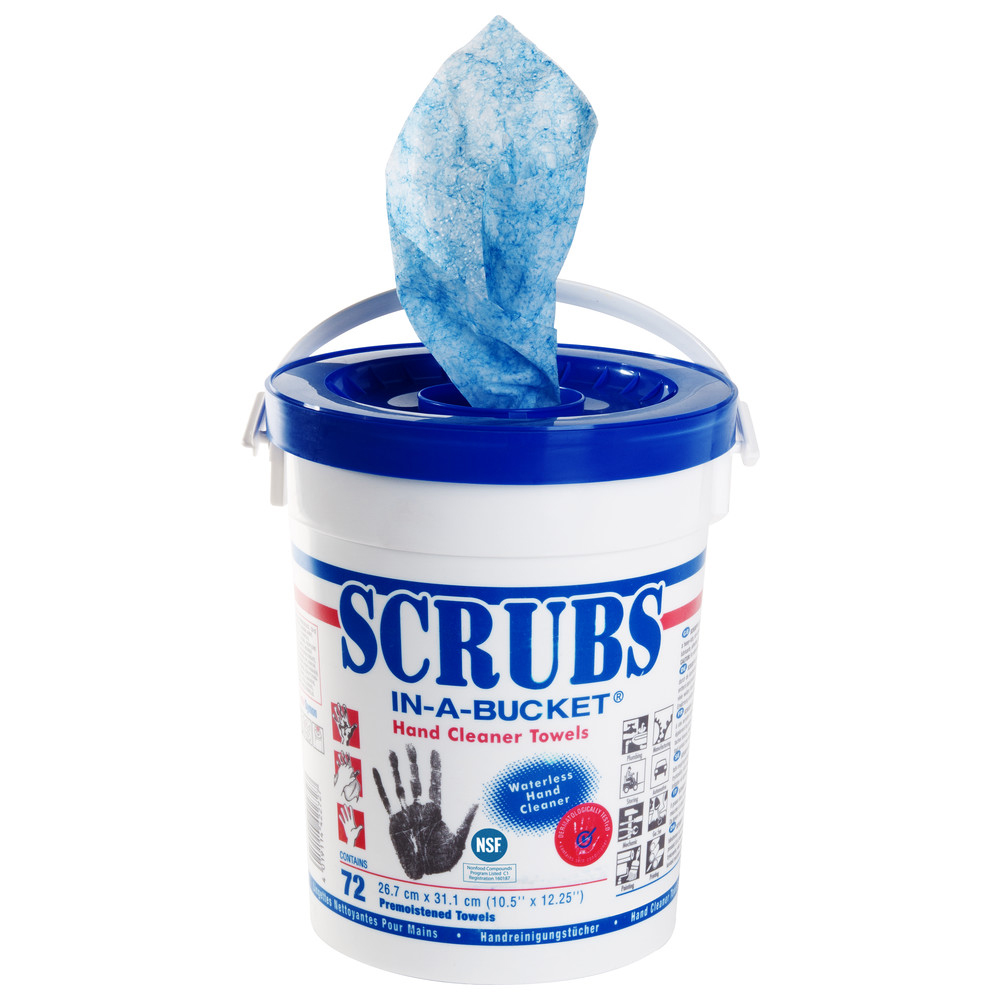 Scrubs-Reinigungstücher Eimer mit 72 Tücher