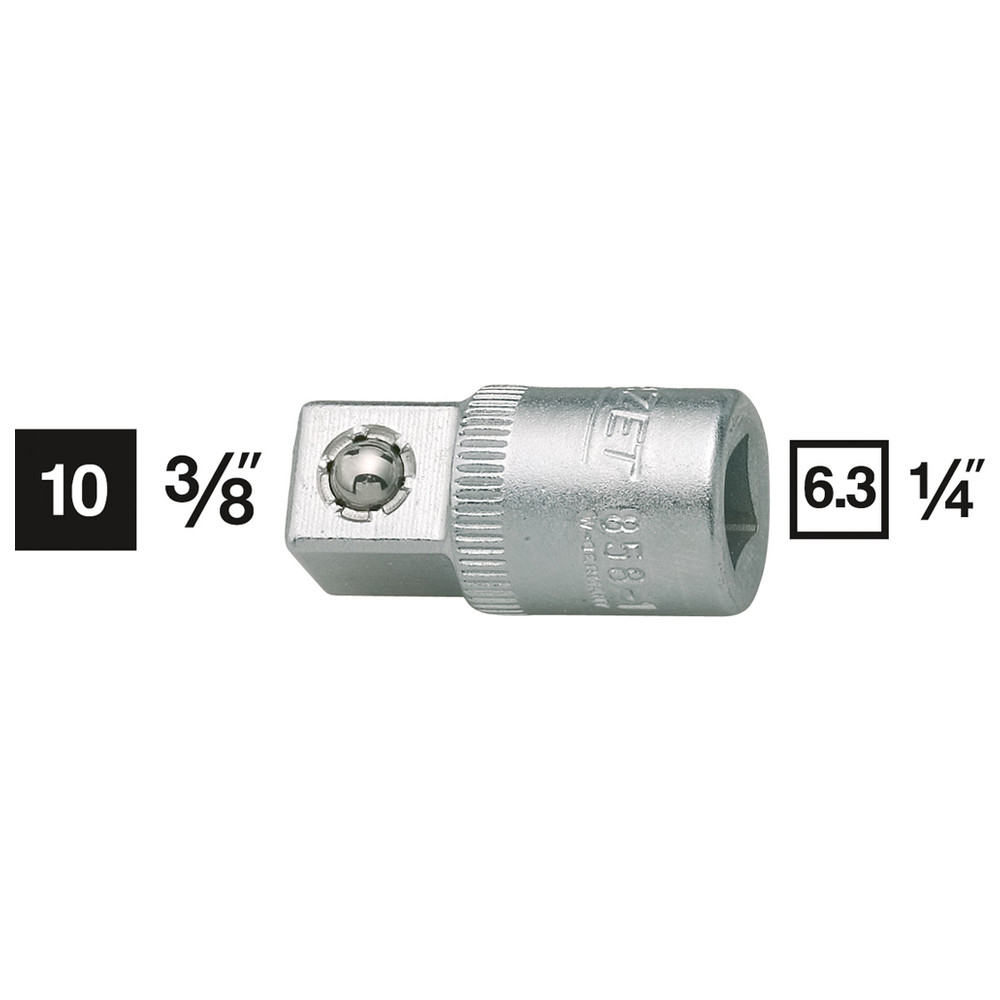 Adapter 858-1 - Vierkant hohl 6,3 mm (1/4 Zoll) - Vierkant massiv 10 mm (3/8 Zo