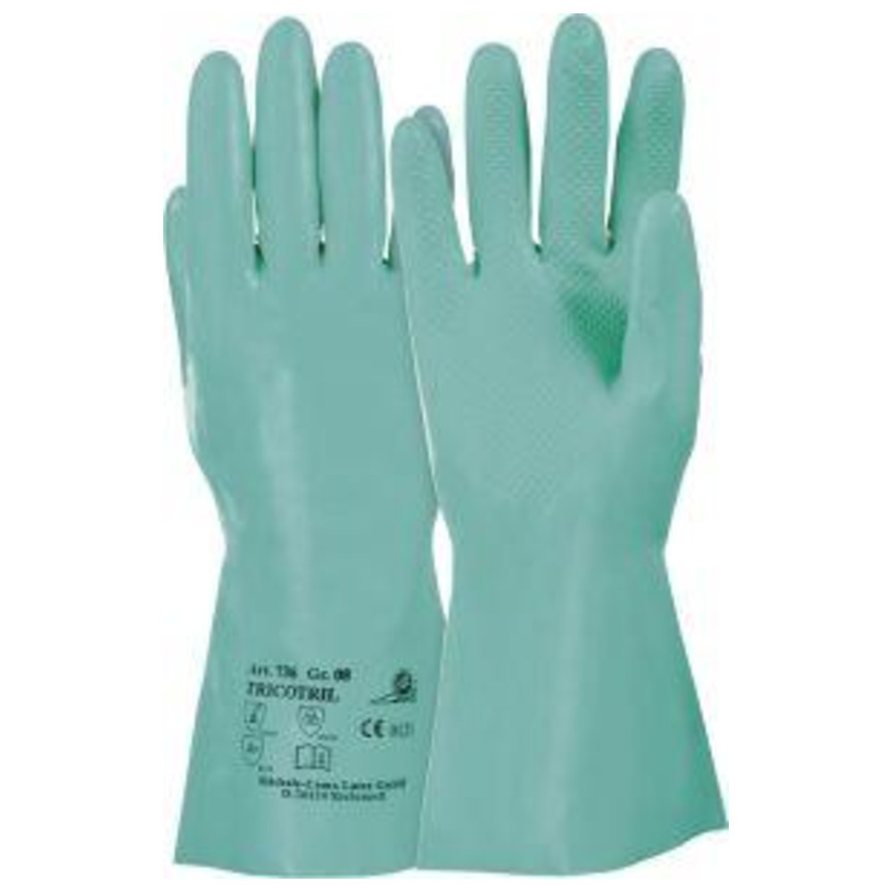 Handschuh Tricotril 736, L 300 mm, Gr. 10, grün