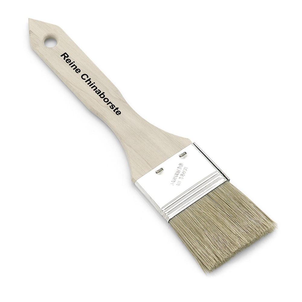 Flachpinsel 1. Stärke, reine helle Chinaborste, Größe 0,5"