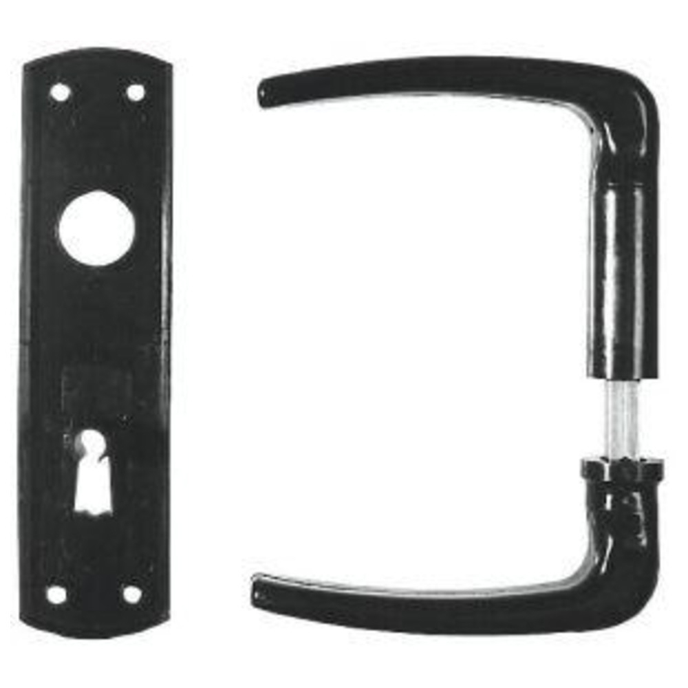 Drücker-Schild-Garnitur 107 K/ 320 BB für Kastensc
