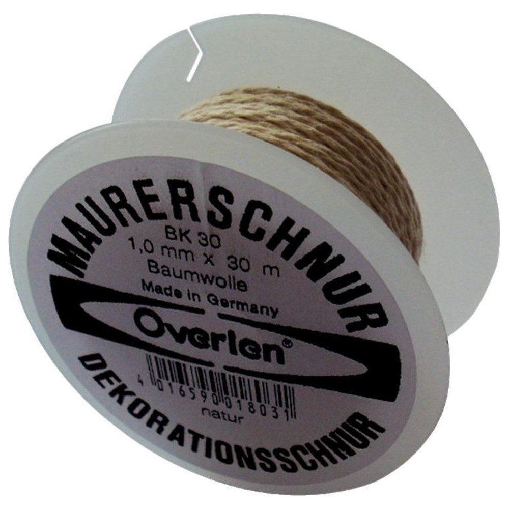 Baumwollkordel 1,0 mm 30m weiß