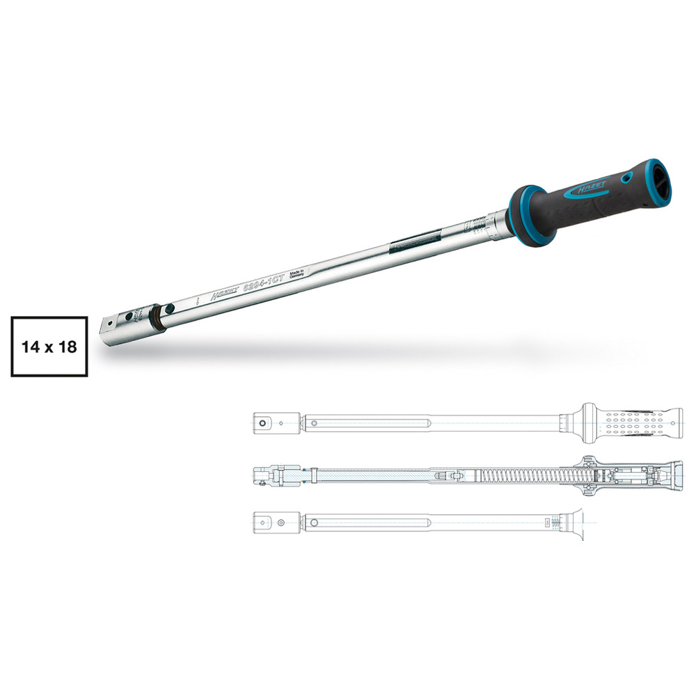 Drehmoment-Schlüssel 6294-1CTCAL - Toleranz: 2% - Einsteck-Vierkant 14 x 18 mm