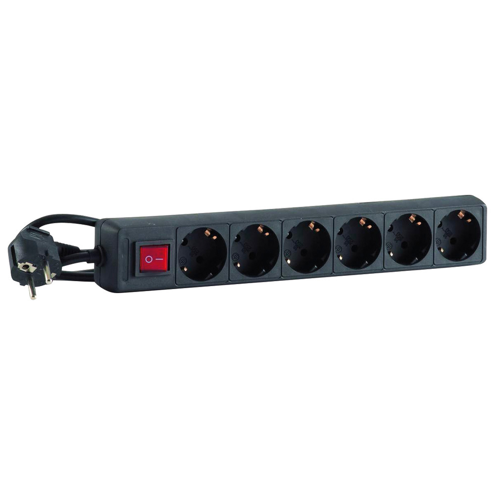 Steckdosenleiste IP20 1,4m 6-fach H05VV-F3G1,0
