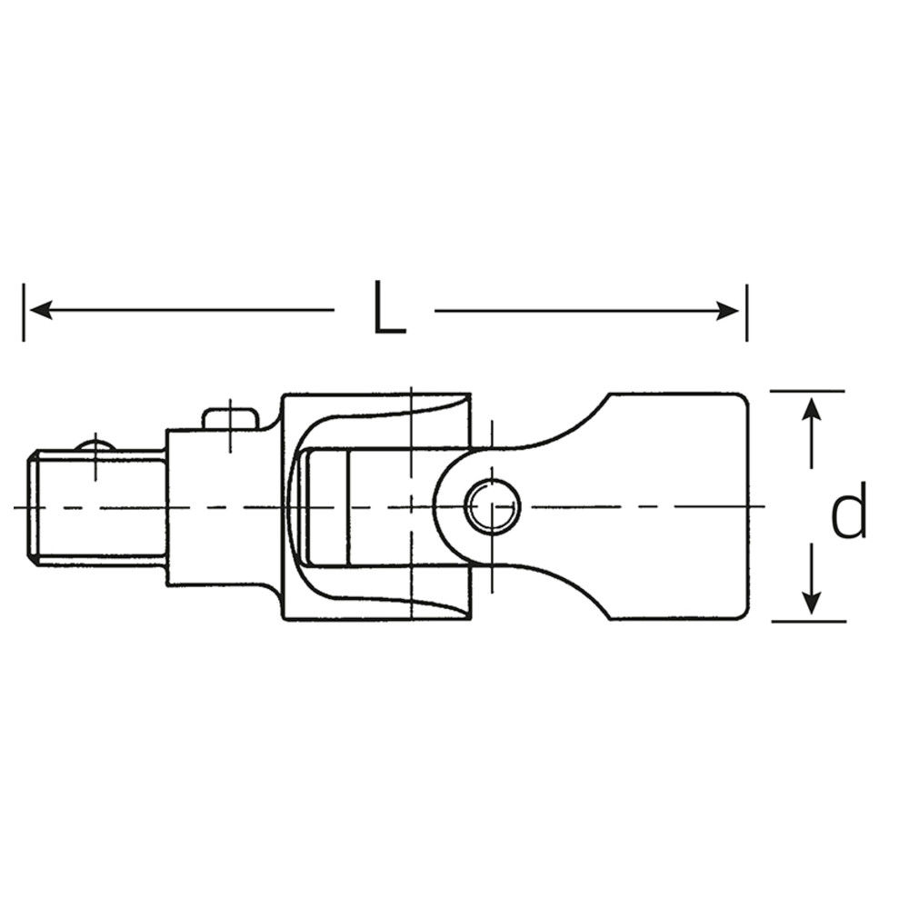 428QR QuickRelease-Kardangelenk 3/8 60 mm