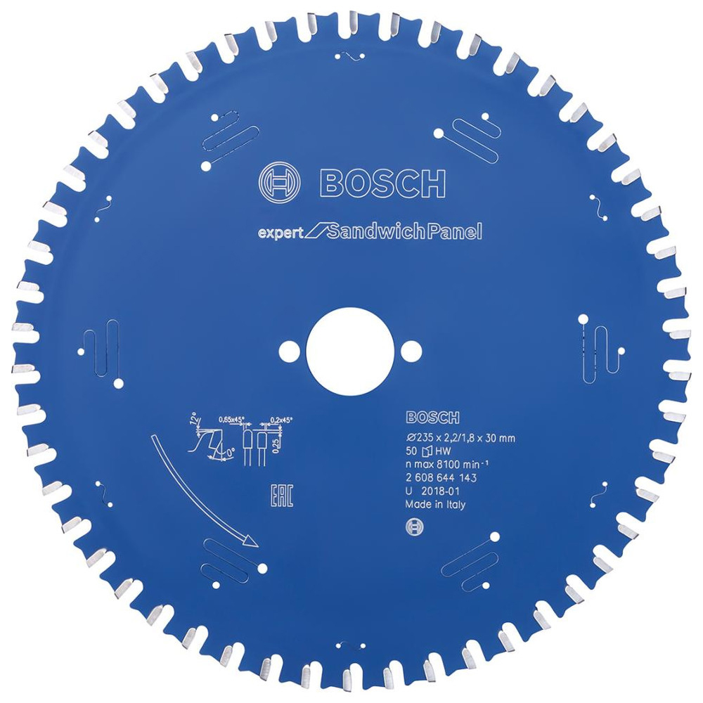 HW Kreissägebl.Expert SP 235x2,2x30mm Z50 TF Bosch