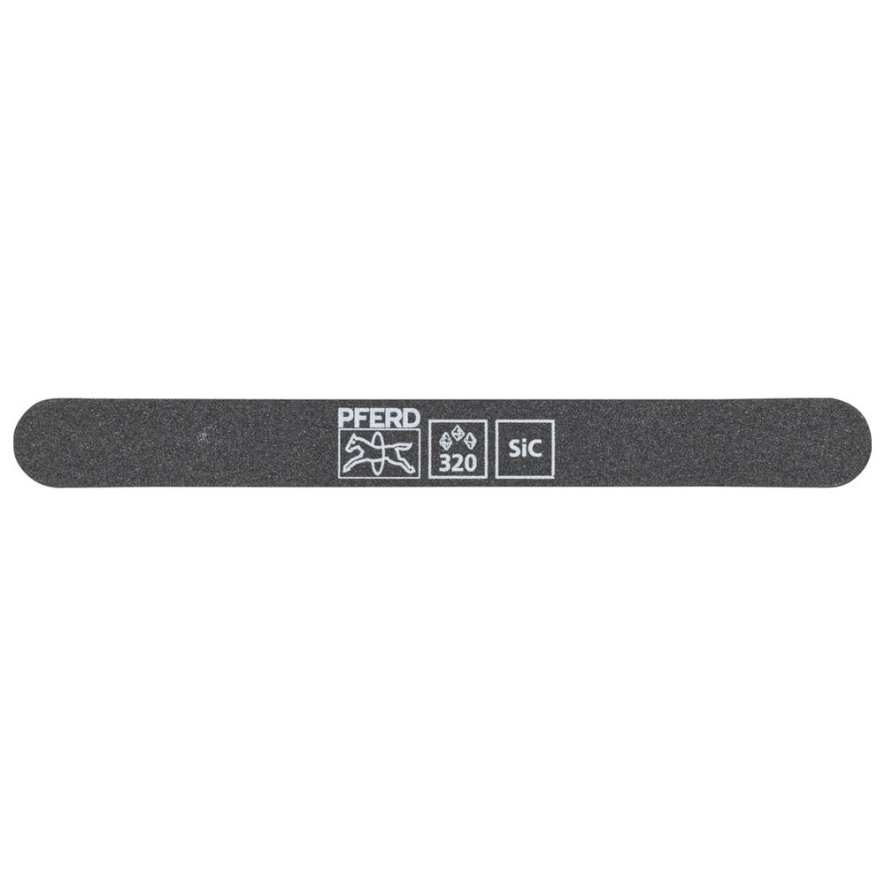 Schleiffeile SF-R147-15-5 flexibel, 147x15x5mm, SiC K 320, runde Enden, Pferd