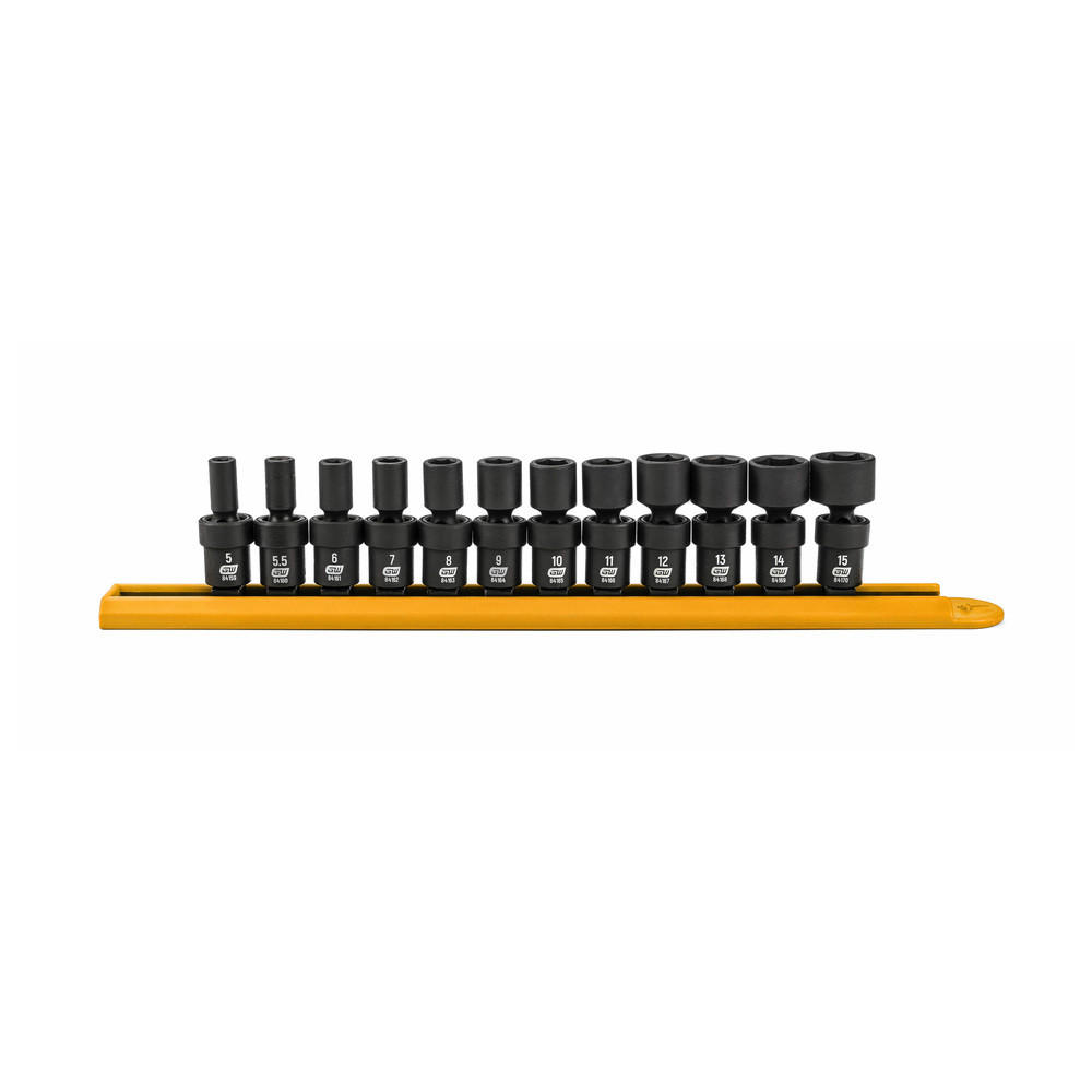 1/4" Universal Kraft-Steckschlüssel Set 12-tlg. metrisch