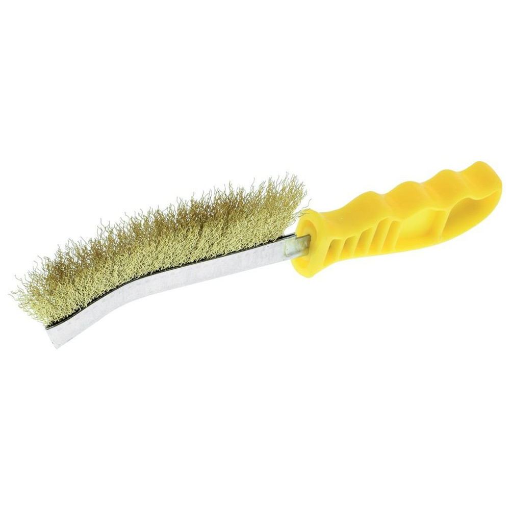 Universal-Handstielbürste Messingdraht 260 mm gewellt