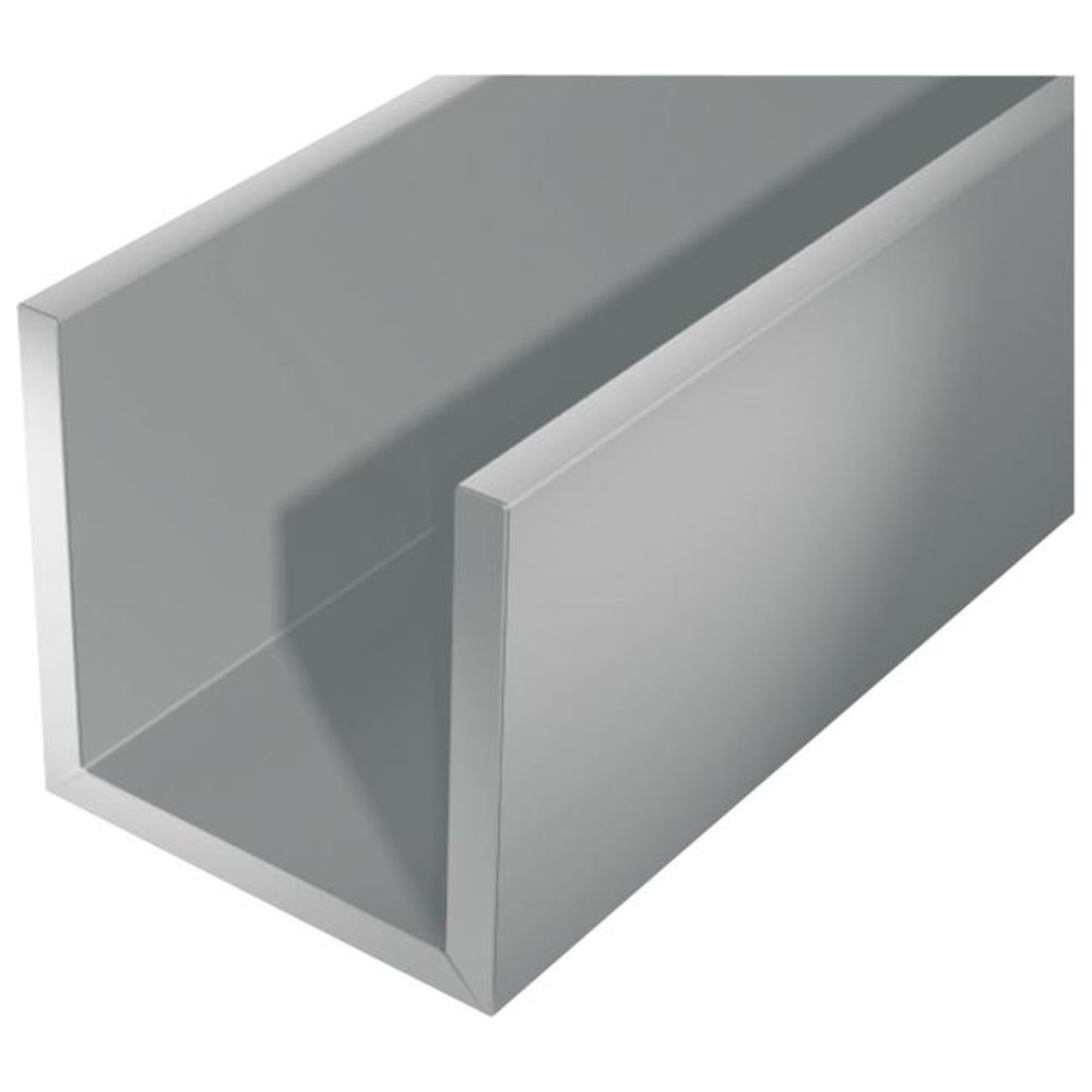 Alu-U-Profil 1000/15 x 10 mmsilberfarbig