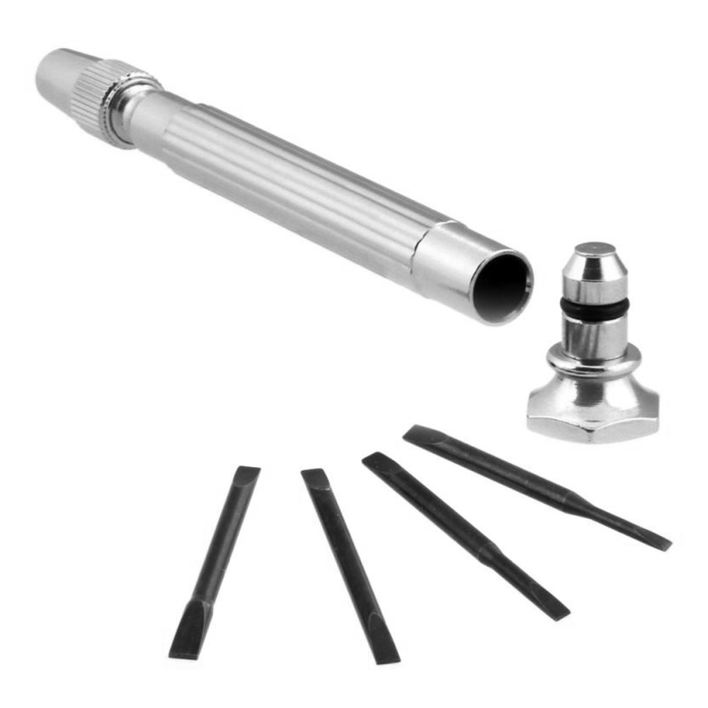 Uhrmacherschraubendreher mit vier Klingen, Klingenbreite 1,2 - 3 mm