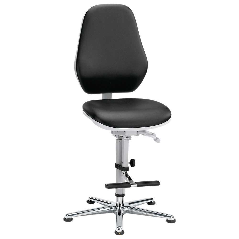 Reinraumstuhl Basic 3, mit Gleiter/Aufstieghilfe, ESD, 630-890 mm, 530 mm