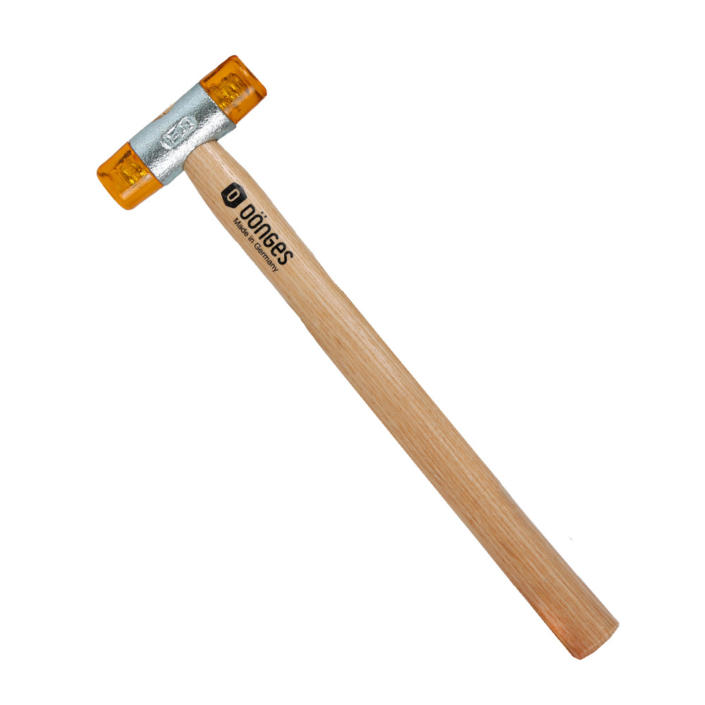 Kunststoffhammer mit lackiertem Eschenstiel, 22 mm, Gelb