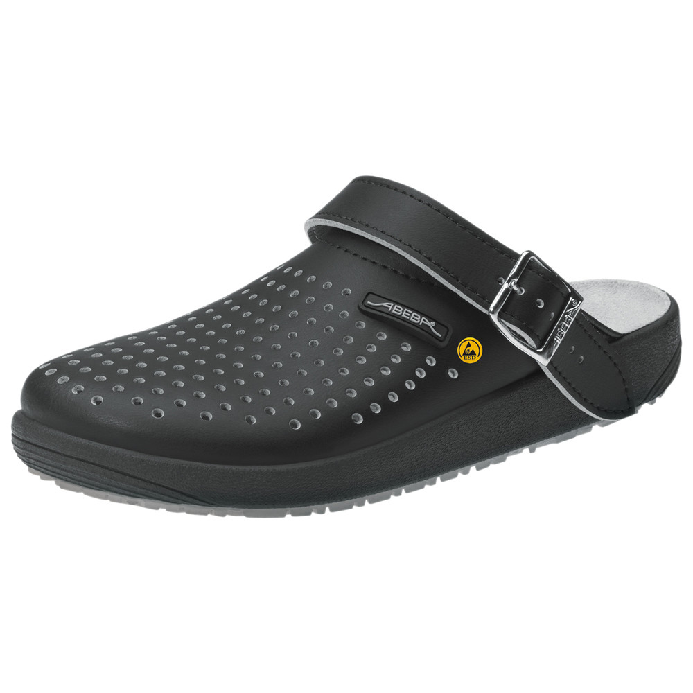 Abeba ESD-Clog Rubber 5300/5310, Größe 38, schwarz
