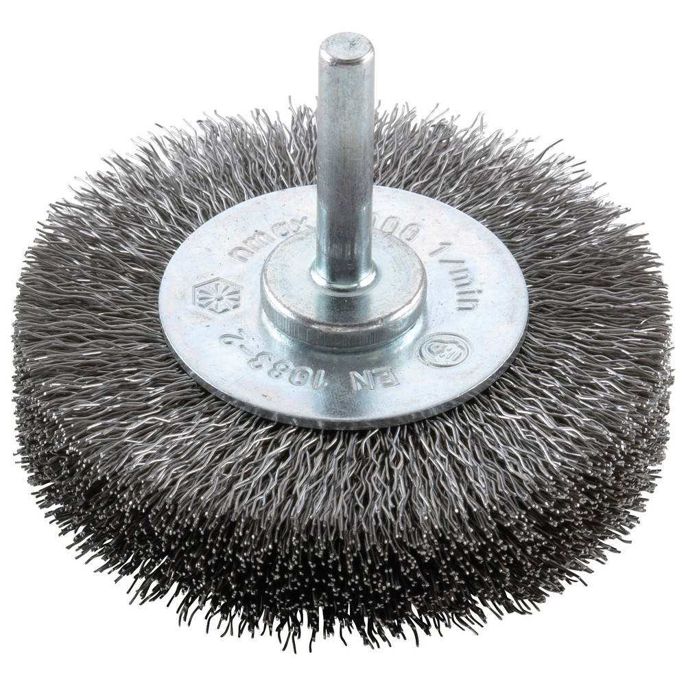 Rundbürste Stahldraht 6 mm 30 mm gewellt