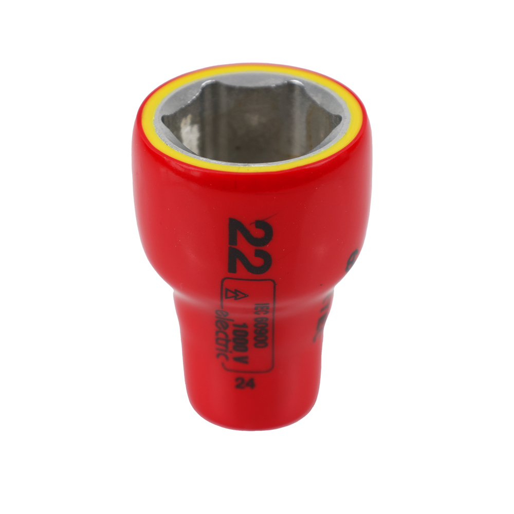WETEC Sechskant-Steckschlüssel-Einsatz, 3/8", Größe 22 mm, 1000 V