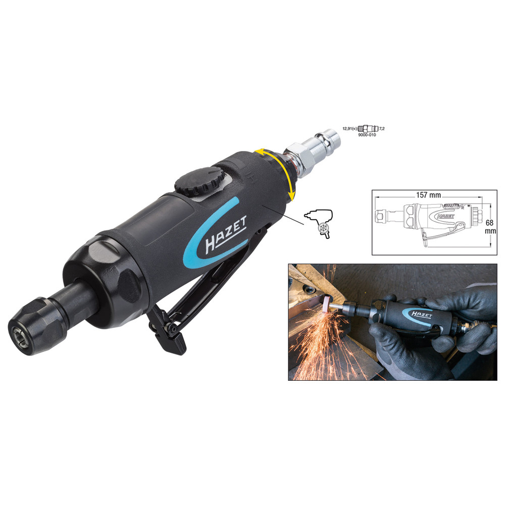 Stabschleifer, gerade 9032N-1 - Gesamtlänge: 157 mm