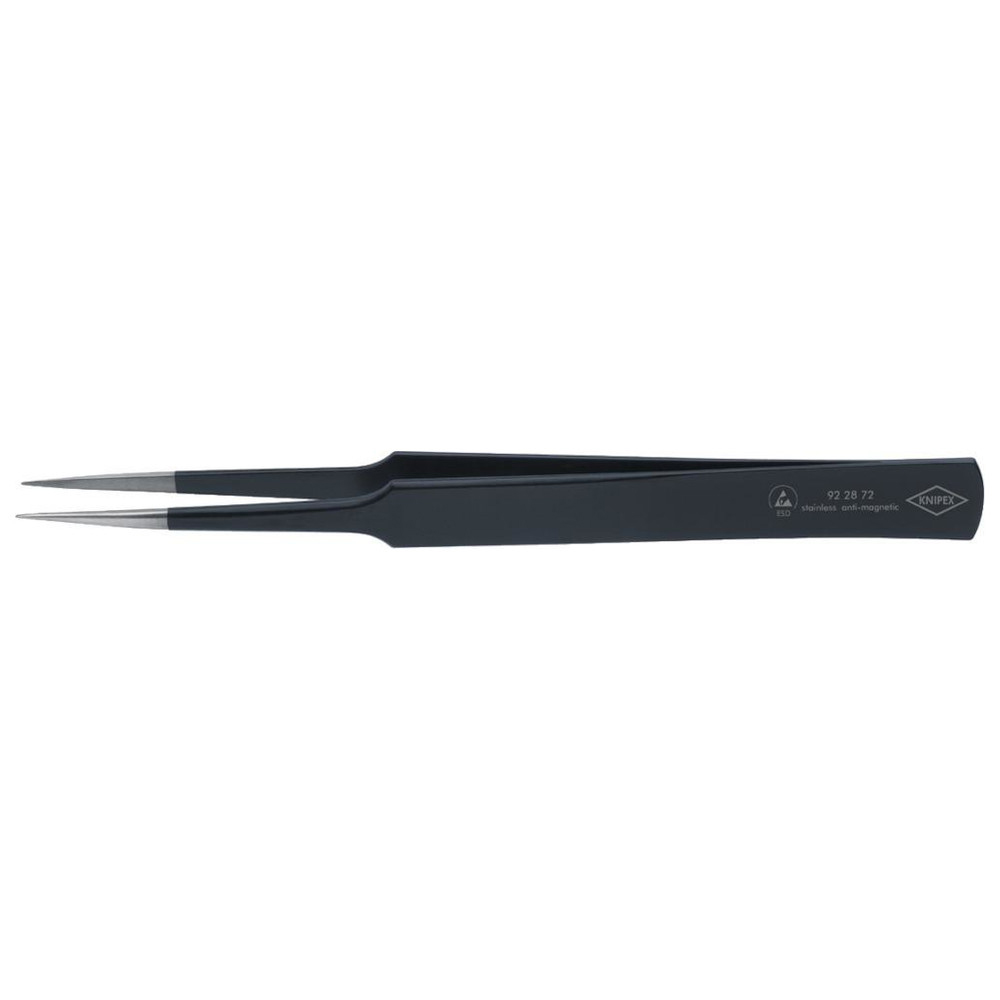 ESD-Pinzette US-Nadelform135 mm schwarz
