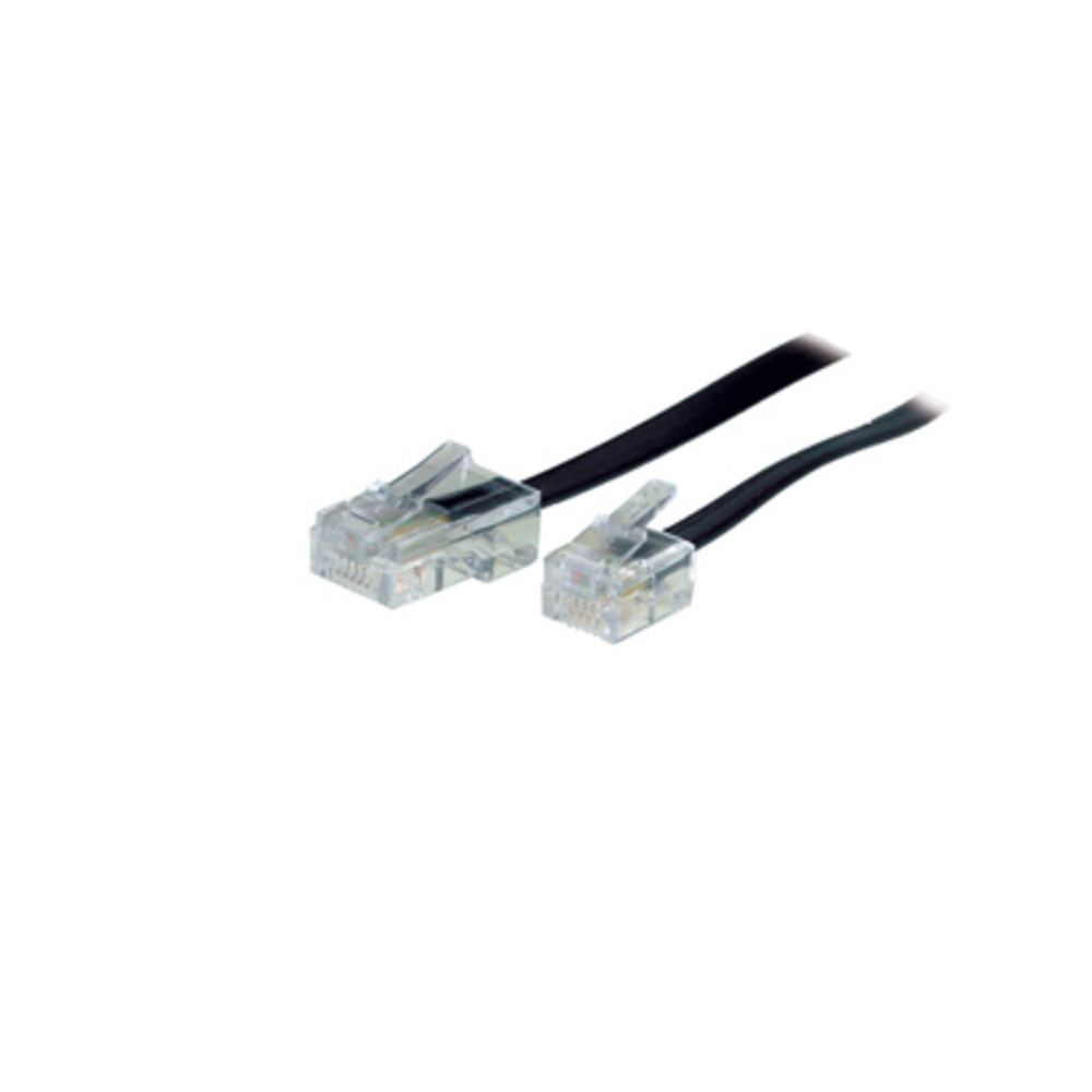 Anschlusskabel RJ11/RJ45, 3 m, schwarz