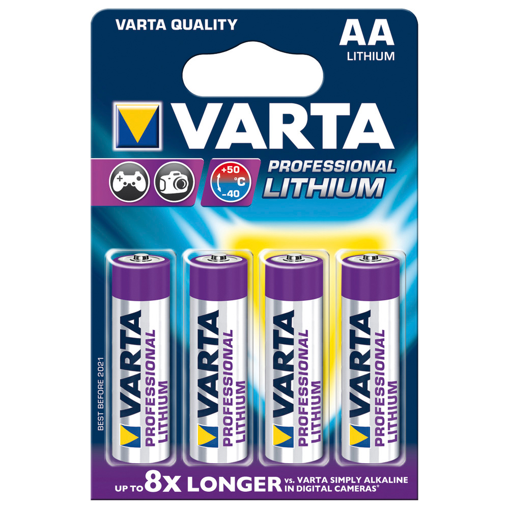 Batterie PROFESSIONAL AA Mignon, 4-er Blister Lithium