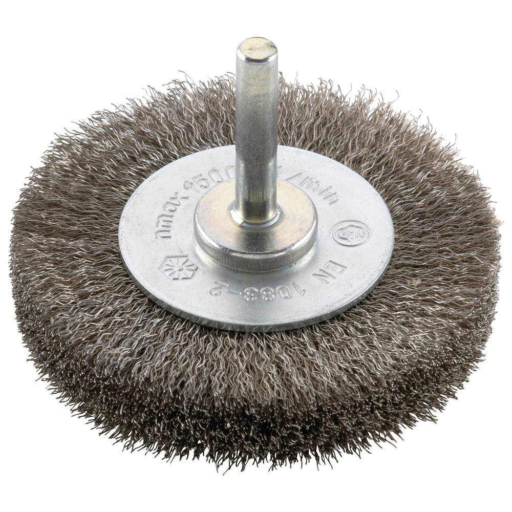 Rundbürste rostfrei 6 mm 30 mm gewellt