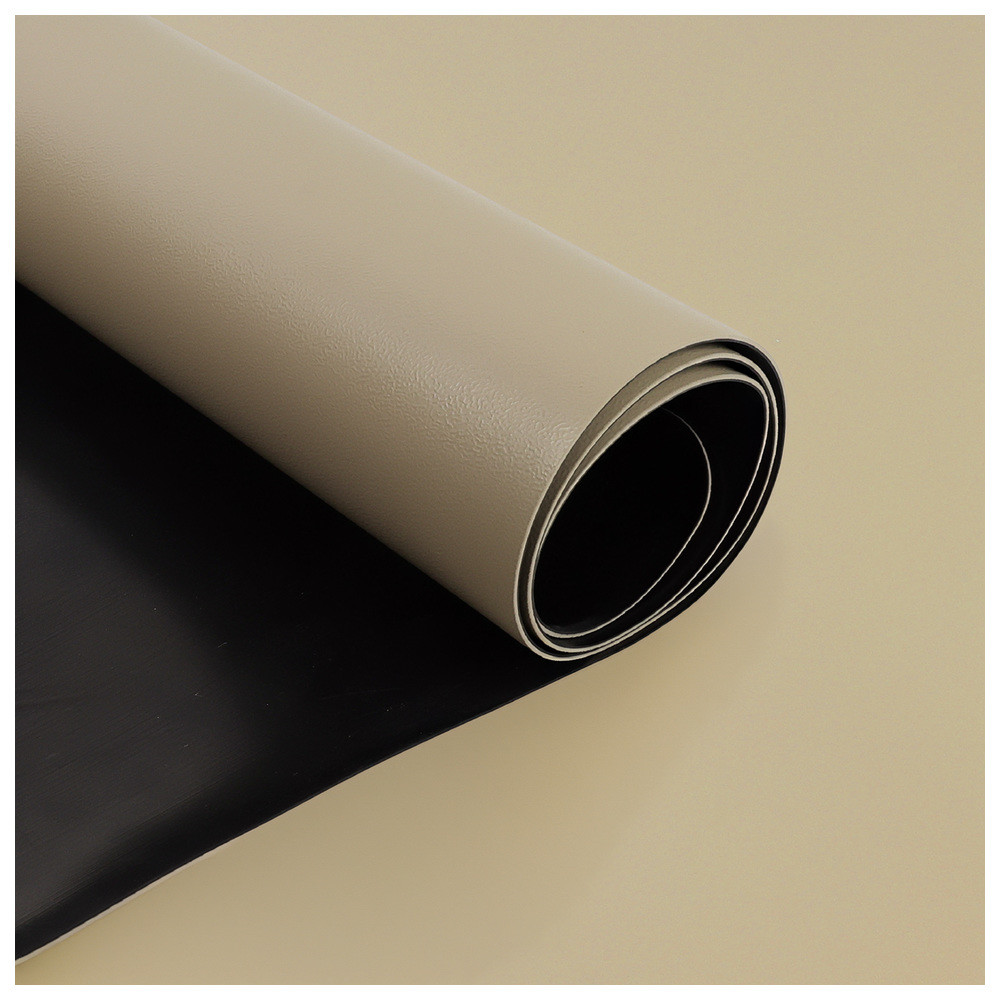 WETEC Tischbelag, ESD, 610 x 1.220 mm, beige, gerundete Ecken, 2 x 10 mm DK