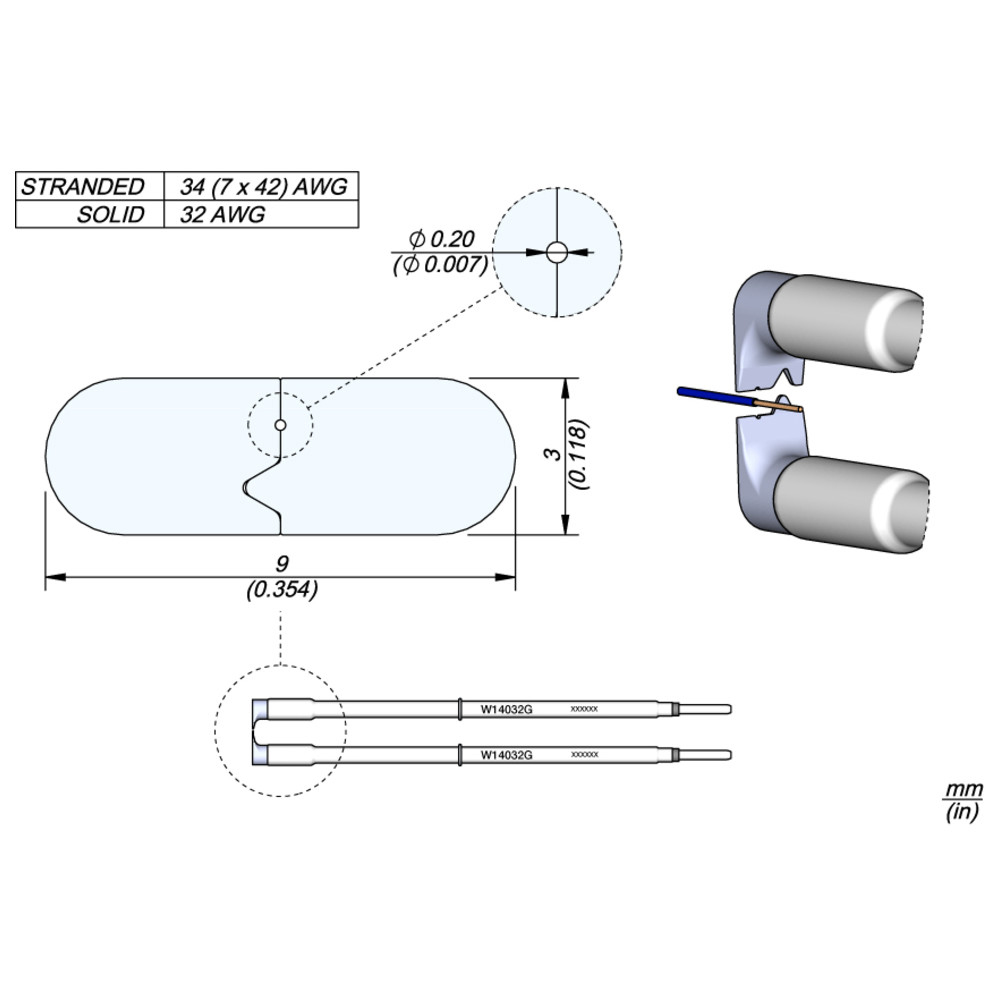 JBC Abisolierkartusche, AWG 32