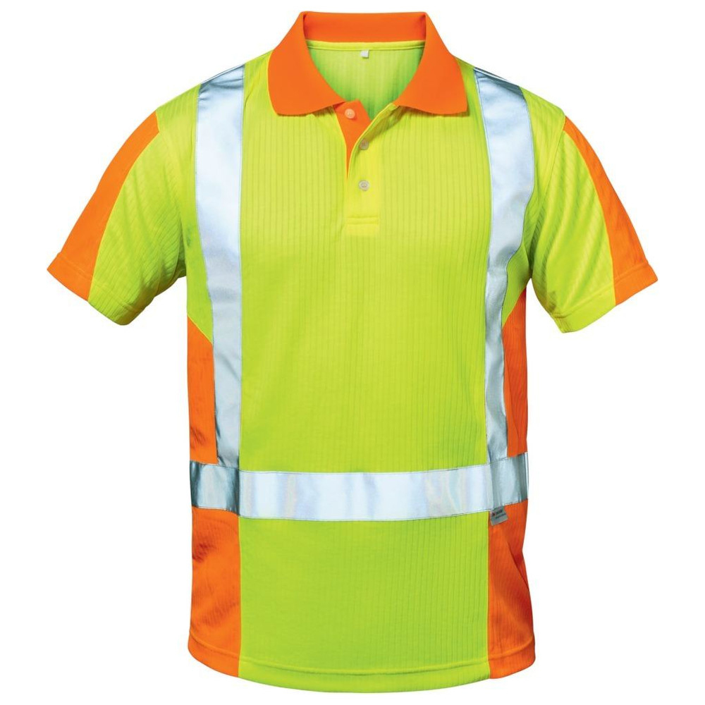 Warn-Poloshirt Zwolle, Gr. 2XL, gelb/orange