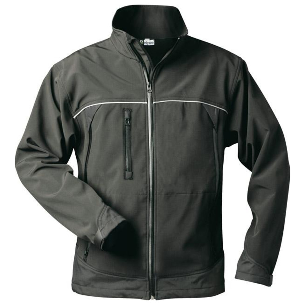 Jacke Alpha, Softshell, Gr. 2XL, schwarz