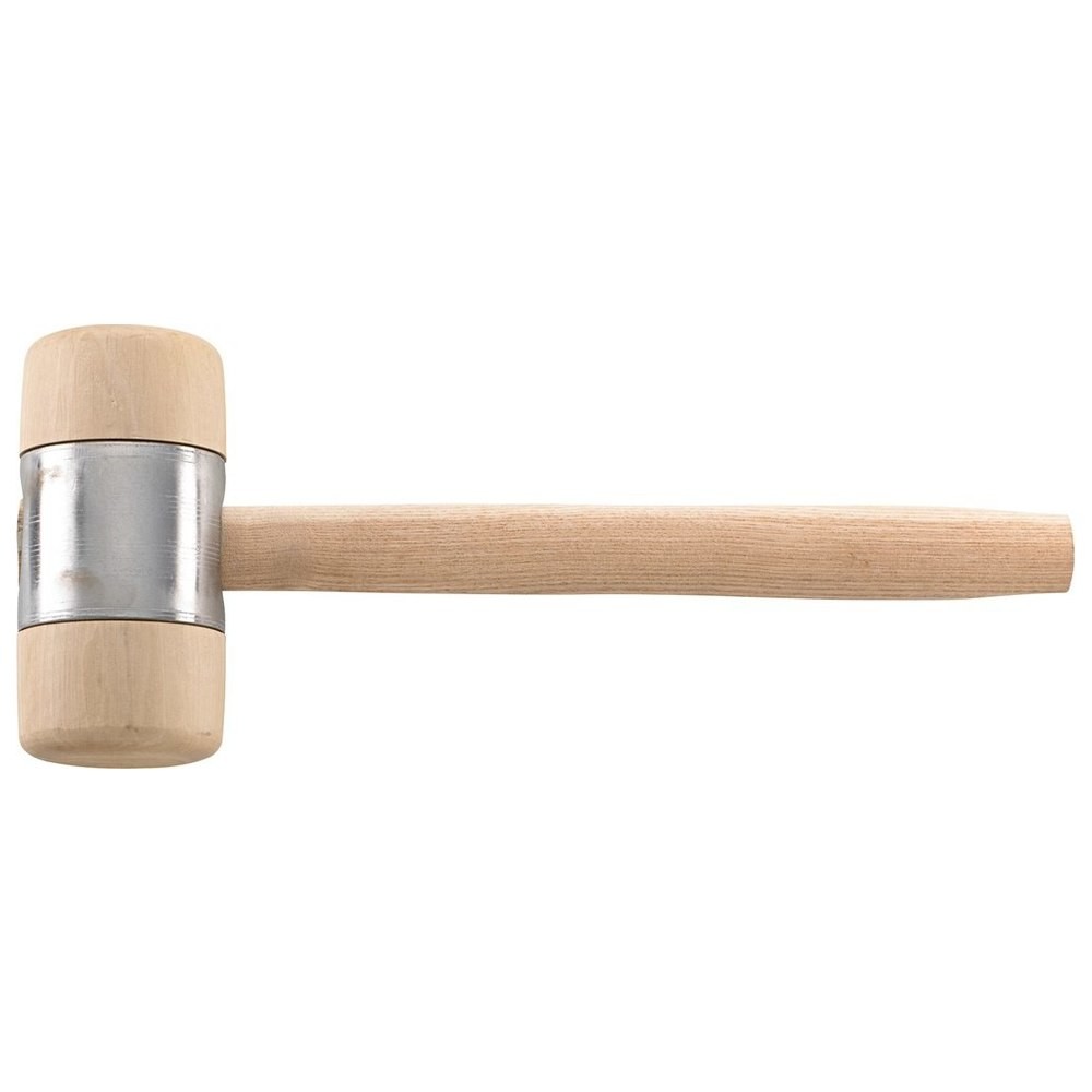 Holzhammer DIN 7462B Kopf-D. 90x180mm mit Metallmantel FORTIS