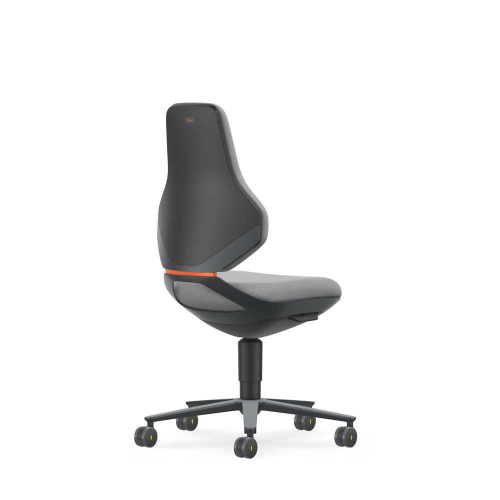 Bimos Drehstuhl Texon, mit Rollen, ESD, Stoff grau, Bild 2