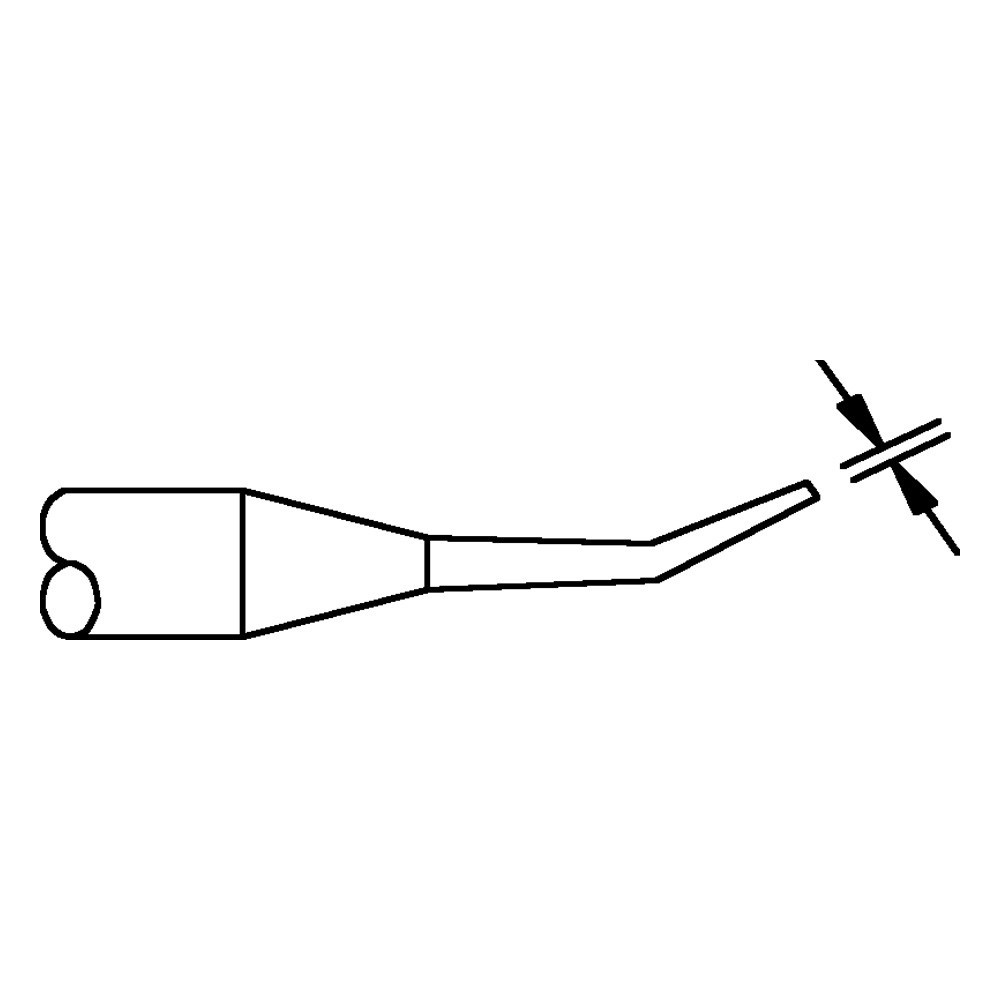 Pace Lötspitze, für TD-100, 1124-0003/Ø 0,4 mm, konisch, gebogen
